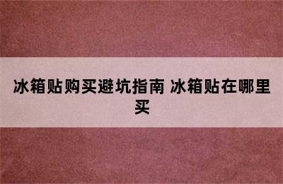 冰箱贴购买避坑指南 冰箱贴在哪里买